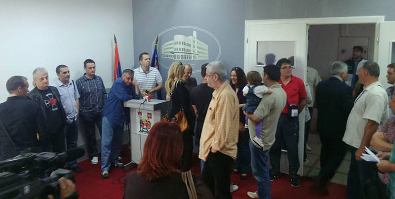 Протест запослених у ЈП “Нишка телевизија”